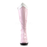 GOGO-306  Baby Pink-White Stretch Patent