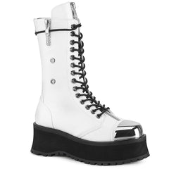 GRAVEDIGGER-14  White Vegan Leather