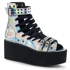 GRIP-105  Silver Hologram Vegan Leather