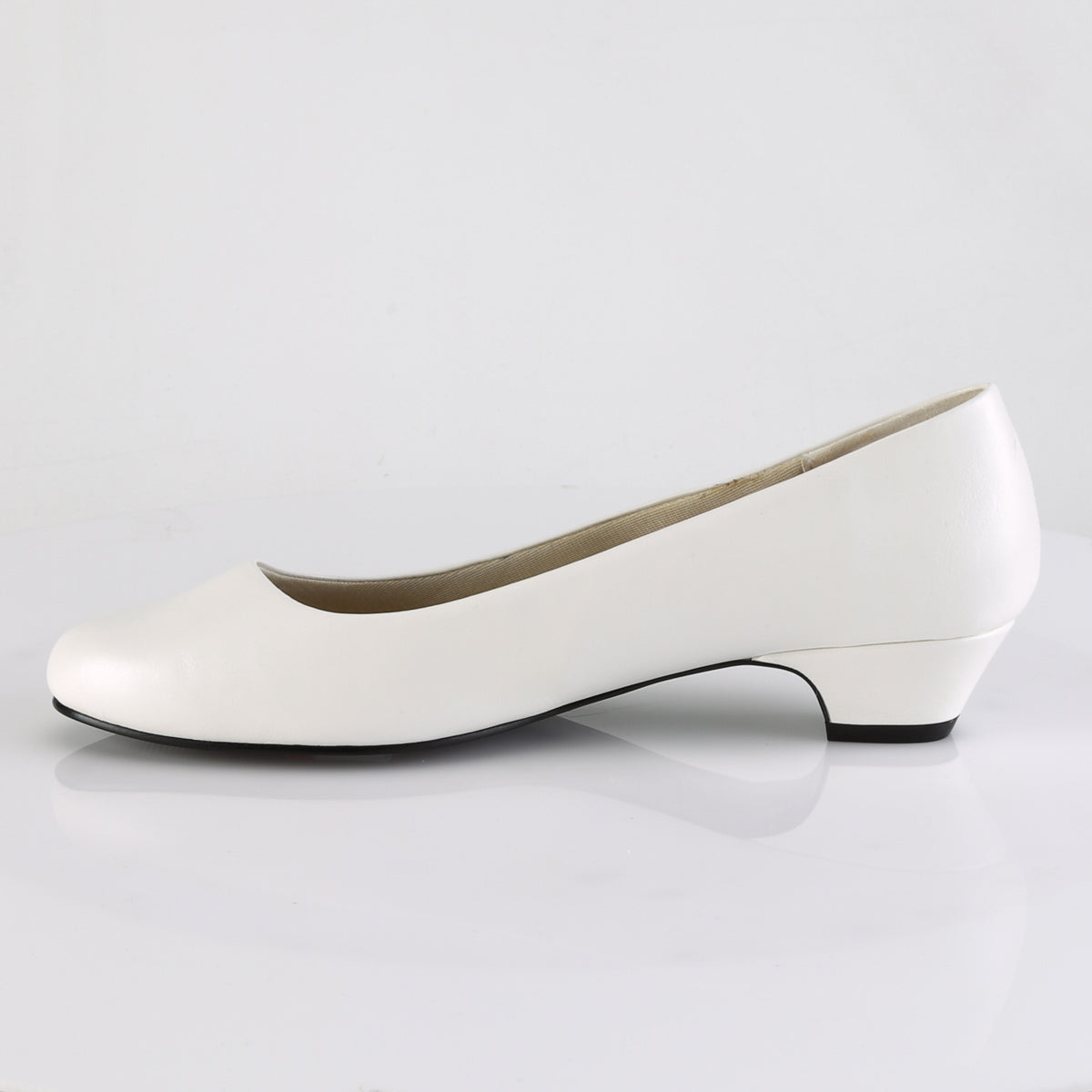GWEN-01  White Faux Leather