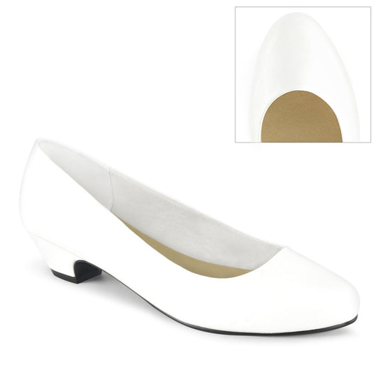 GWEN-01  White Faux Leather