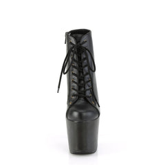 HEX-1005  Black Faux Leather/Black Faux Leather