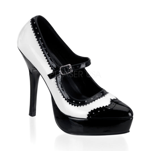 INDULGE-542  Black-White Patent