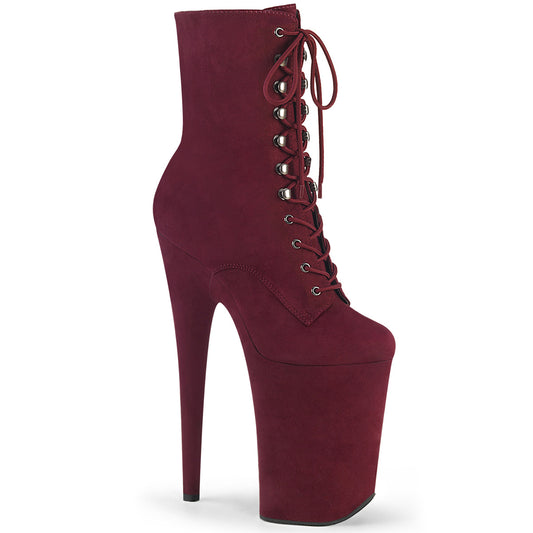 INFINITY-1020FS  Burgundy Faux Suede/Burgundy Faux Suede