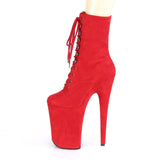 INFINITY-1020FS  Red Faux Suede/Red Faux Suede