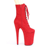 INFINITY-1020FS  Red Faux Suede/Red Faux Suede