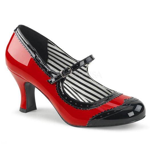 JENNA-06  Red-Black Patent