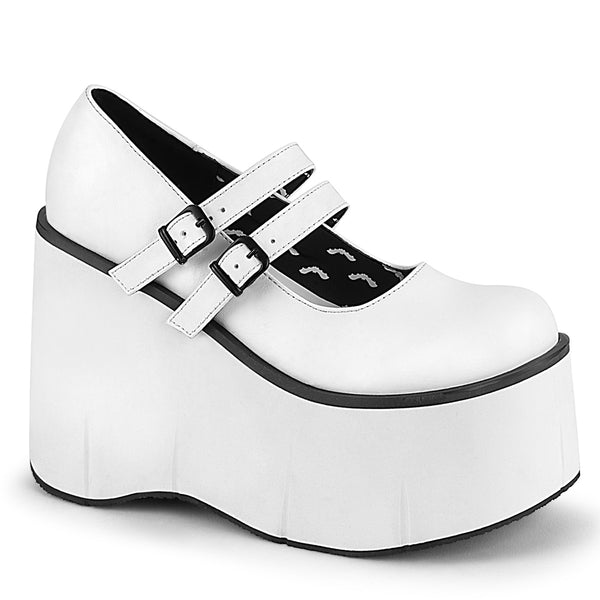 KERA-08  White Vegan Leather