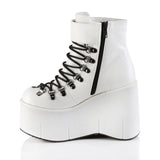 KERA-21  White Vegan Leather