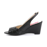 KIMBERLY-01SP  Black Faux Leather