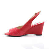 KIMBERLY-01SP  Red Faux Leather