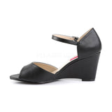 KIMBERLY-05  Black Faux Leather