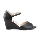 KIMBERLY-05  Black Faux Leather