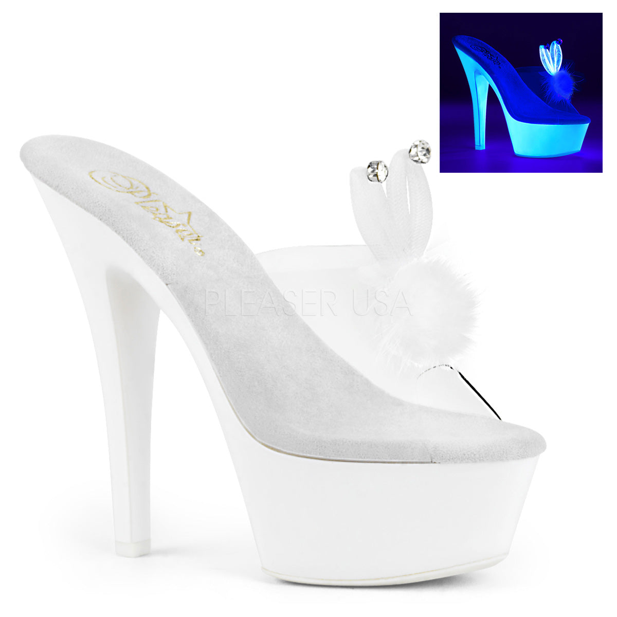 KISS-201BUNNY  Clear/Neon White
