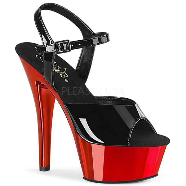 KISS-209  Black Patent/Red Chrome