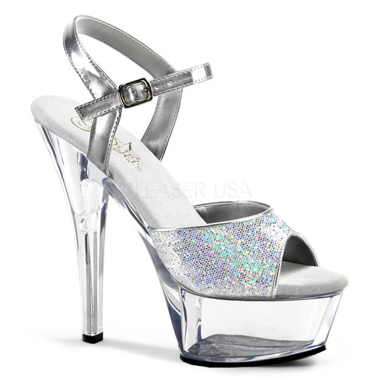 KISS-210  Silver Multi Glitter/Clear