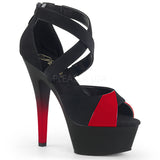 KISS-221  Black Nubuck-Red Patent/Black Matte-Red