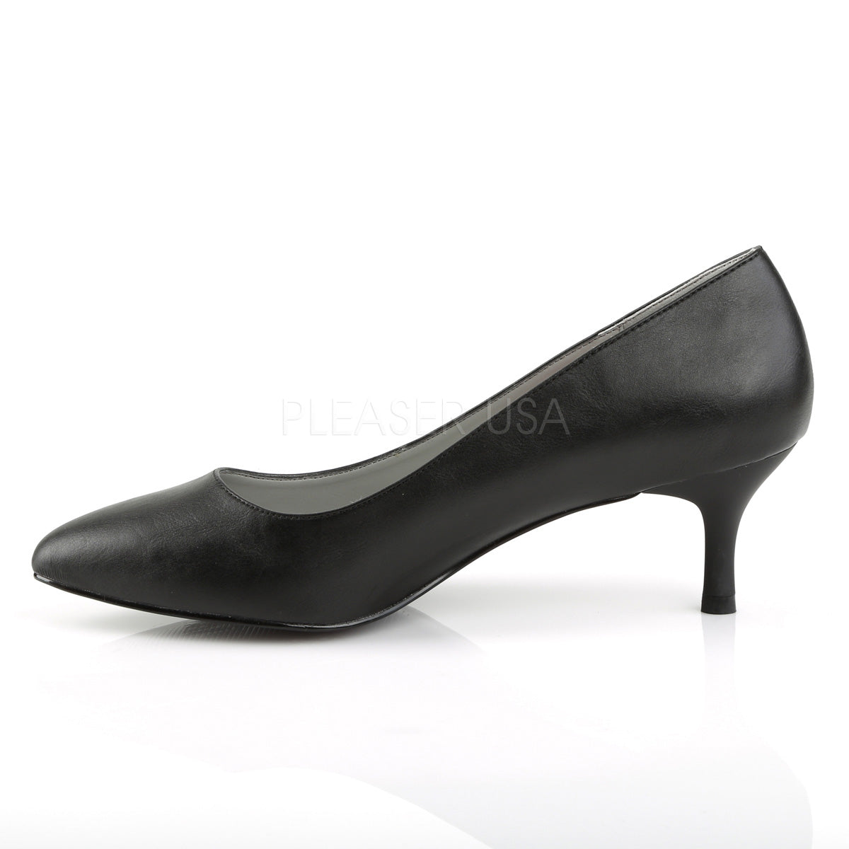 KITTEN-01  Black Faux Leather