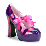 KITTY-32  Purple-Hot Pink Patent