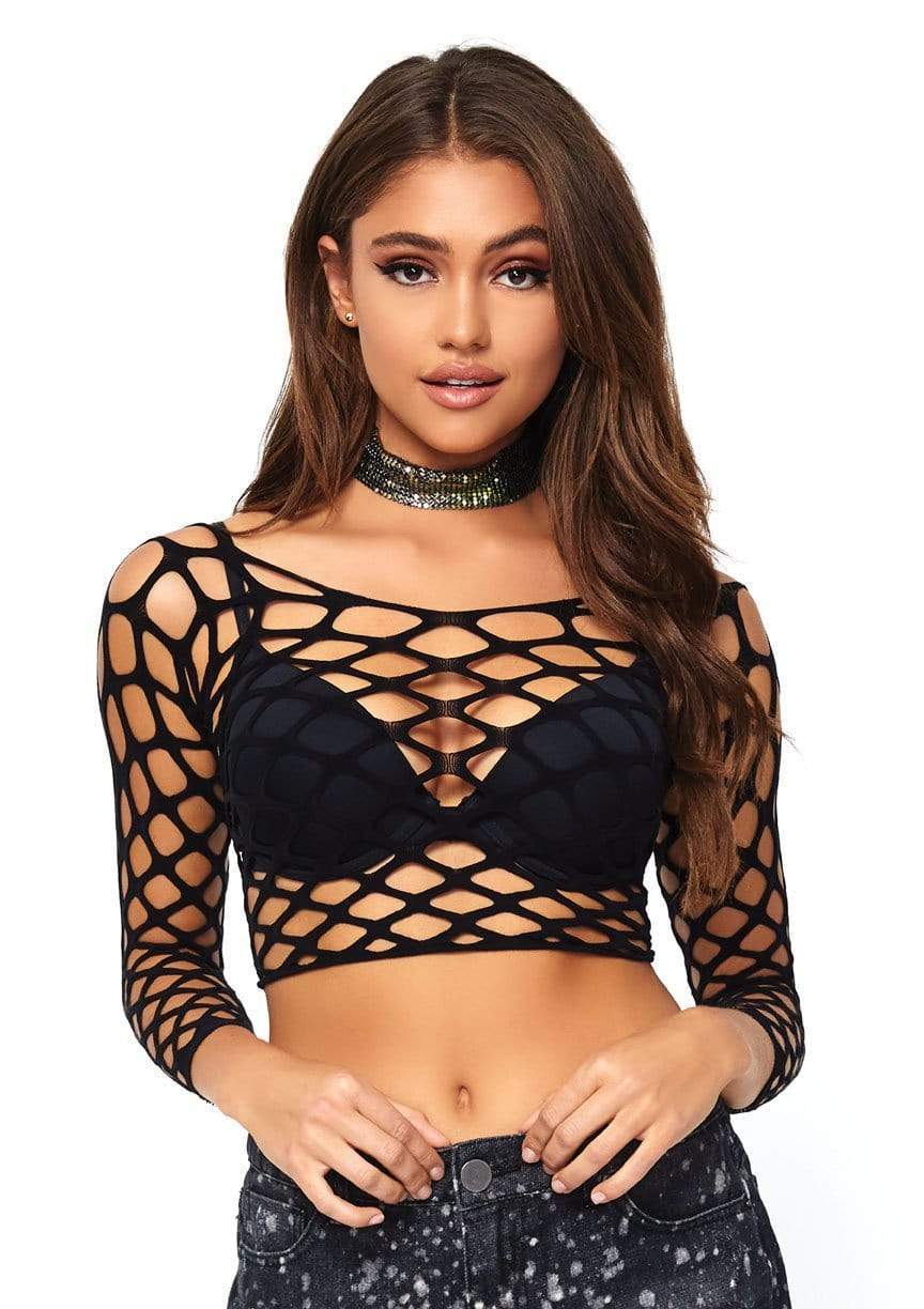 Pothole Net Crop Top 81567