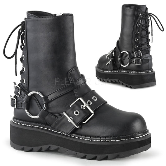 LILITH-210  Black Vegan Leather