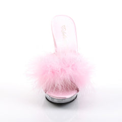 LIP-101-8  Baby Pink Satin-Fur/Clear