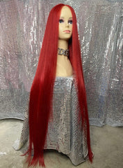 Long Colourful Lace Front Straight Wig