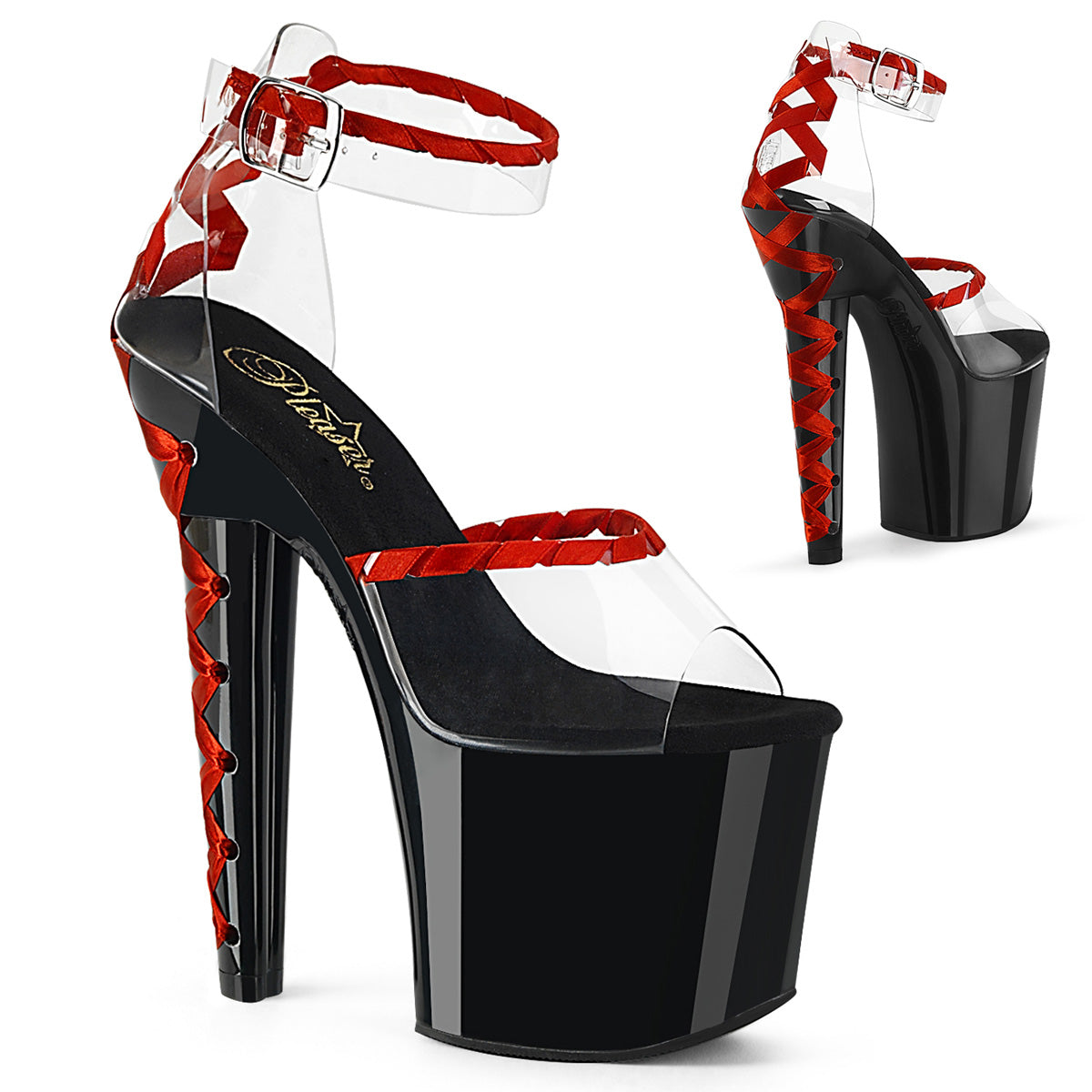 LOVESICK-712  Clear-Red/Black-Red