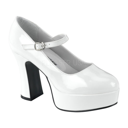 MARYJANE-50  White Patent