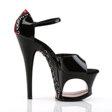 MOON-760FH  Black-Red Patent/Black