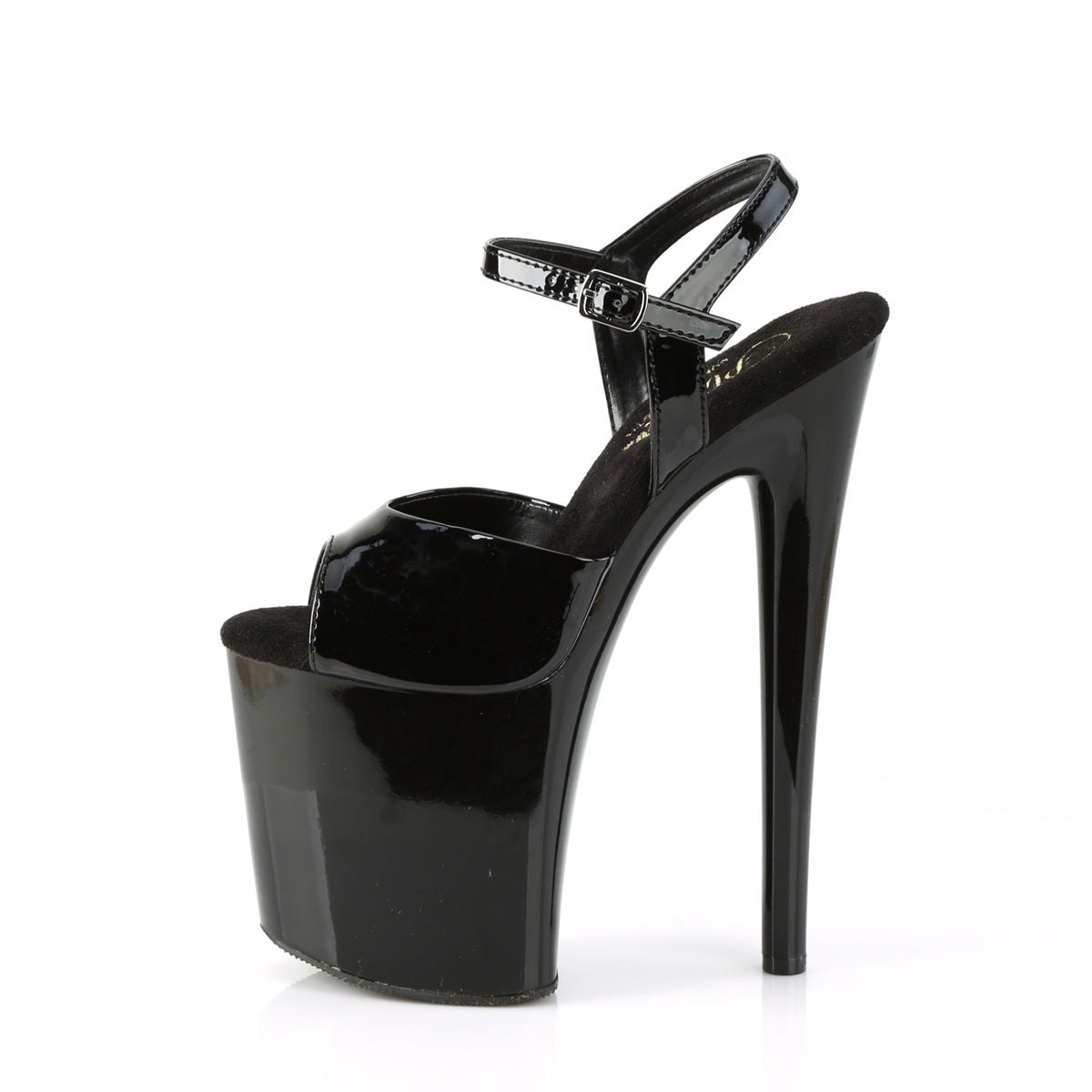NAUGHTY-809  Black Patent/Black