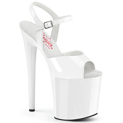 NAUGHTY-809  White Patent/White