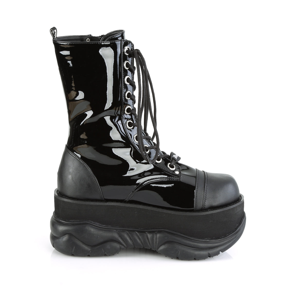 NEPTUNE-200  Black Patent-Vegan Leather