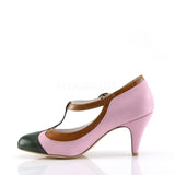 PEACH-03  BabyPink Multi Faux Leather