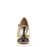 PEACH-03  Yellow Multi Faux Leather