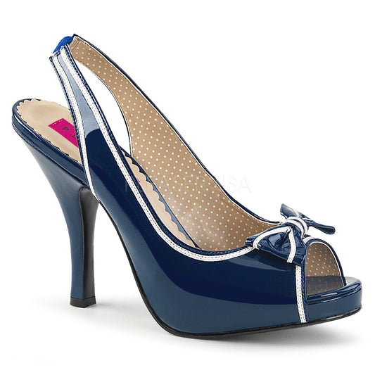 PINUP-10  Blue-White Patent