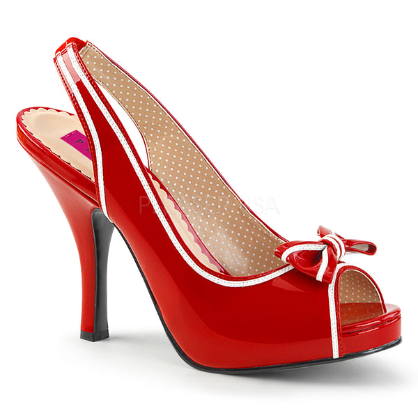 PINUP-10  Red-White Patent