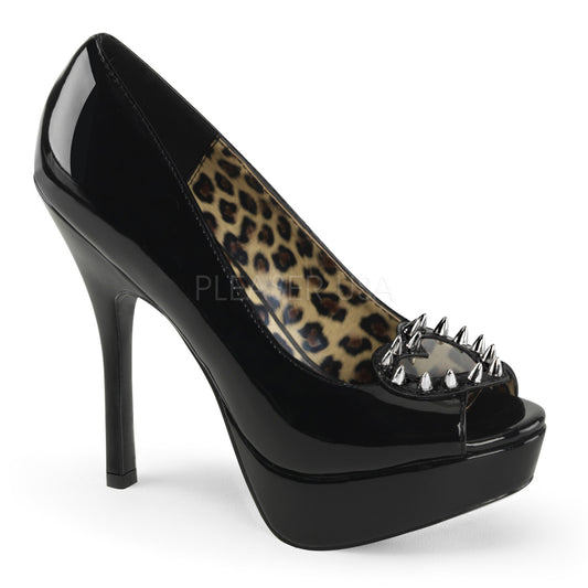 PIXIE-17  Black Patent-Pvc