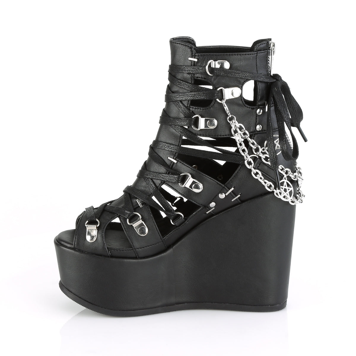 POISON-95  Black Vegan Leather
