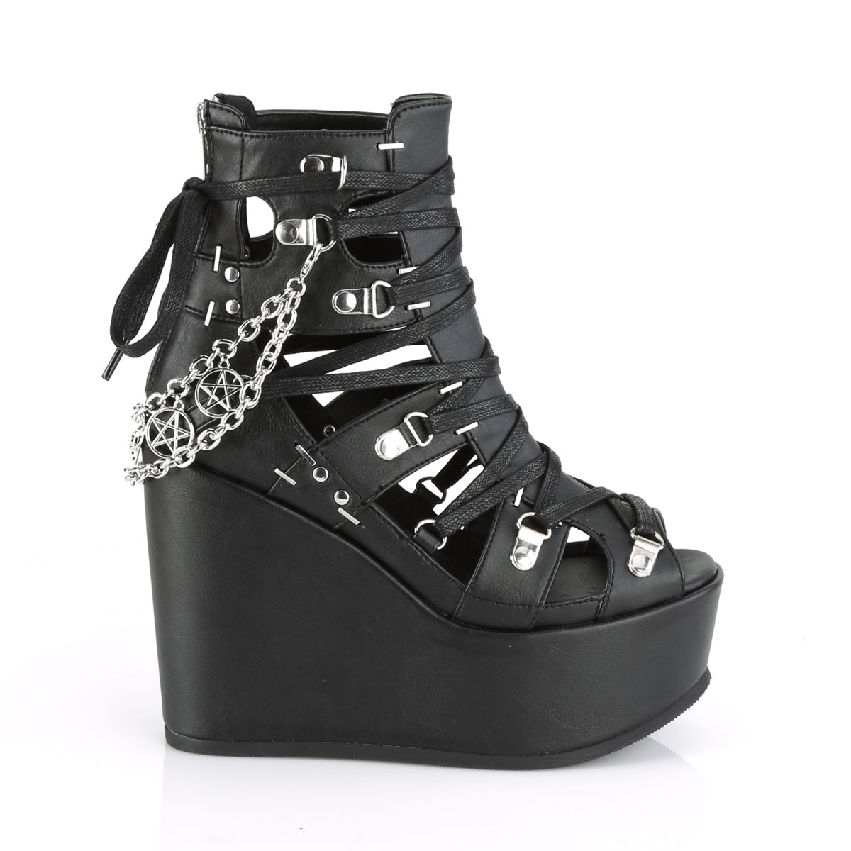 POISON-95  Black Vegan Leather