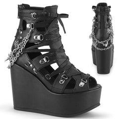 POISON-95  Black Vegan Leather