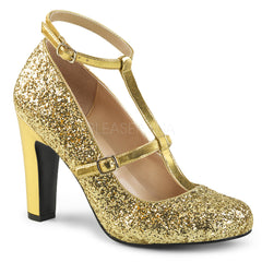 QUEEN-01  Gold Glitter-Metallic Pu