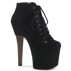 RADIANT-1005  Black Faux Suede/Black Faux Suede