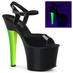 RADIANT-709UVH  Black Patent/Black-Neon Green