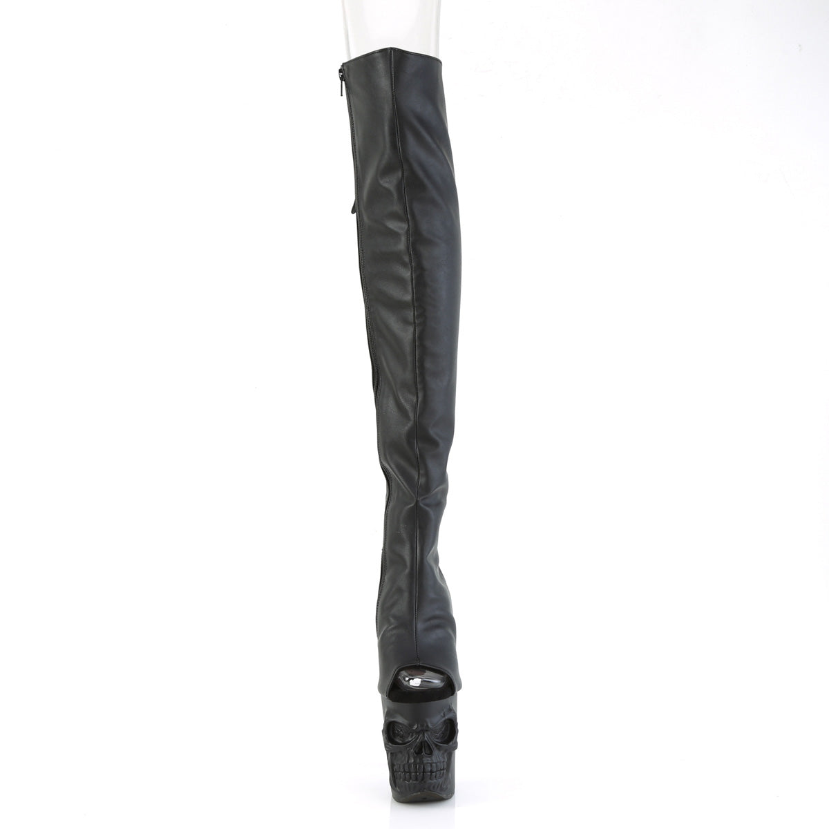 RAPTURE-3019  Black Faux Leather/Black Matte