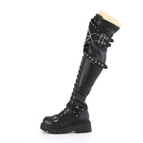 RENEGADE-320  Black Stretch Vegan Leather