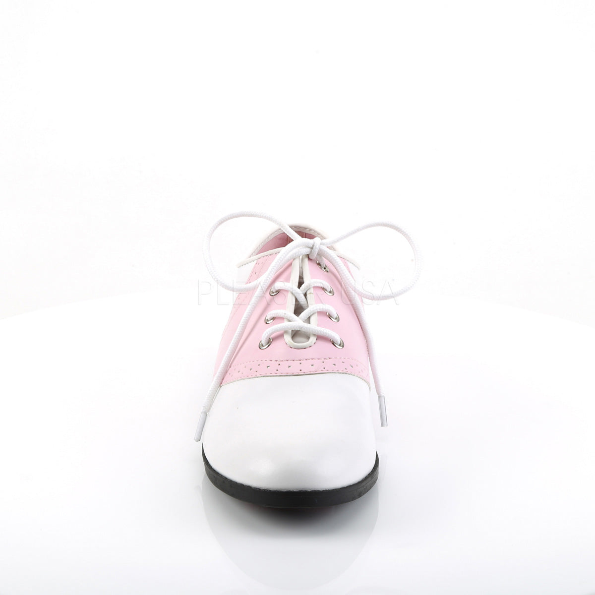 SADDLE-50  BabyPink-White Pu