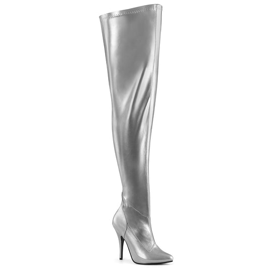 SEDUCE-3000WC  Silver Stretch Metallic Pu