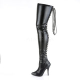 SEDUCE-3063  Black Str Faux Leather