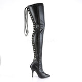 SEDUCE-3063  Black Str Faux Leather